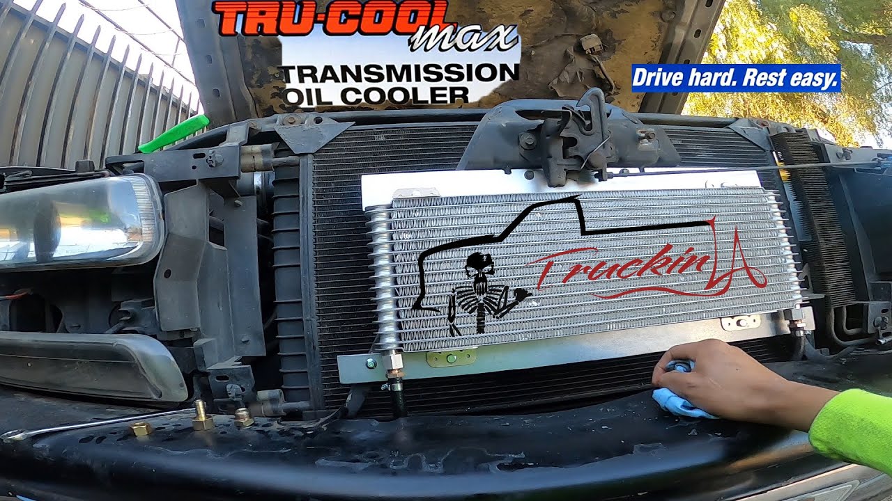 como instalar un enfriador de aceite de transmision -TRU- COOLER- 1999 A 2007 chevrolet silverado,