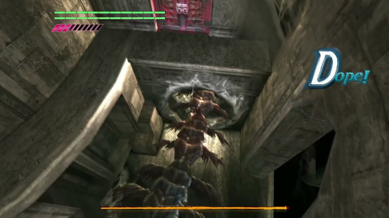 DMC3 CENTIPEDE BOSS ON DMD CLUTCHED WITH NO ITEMS