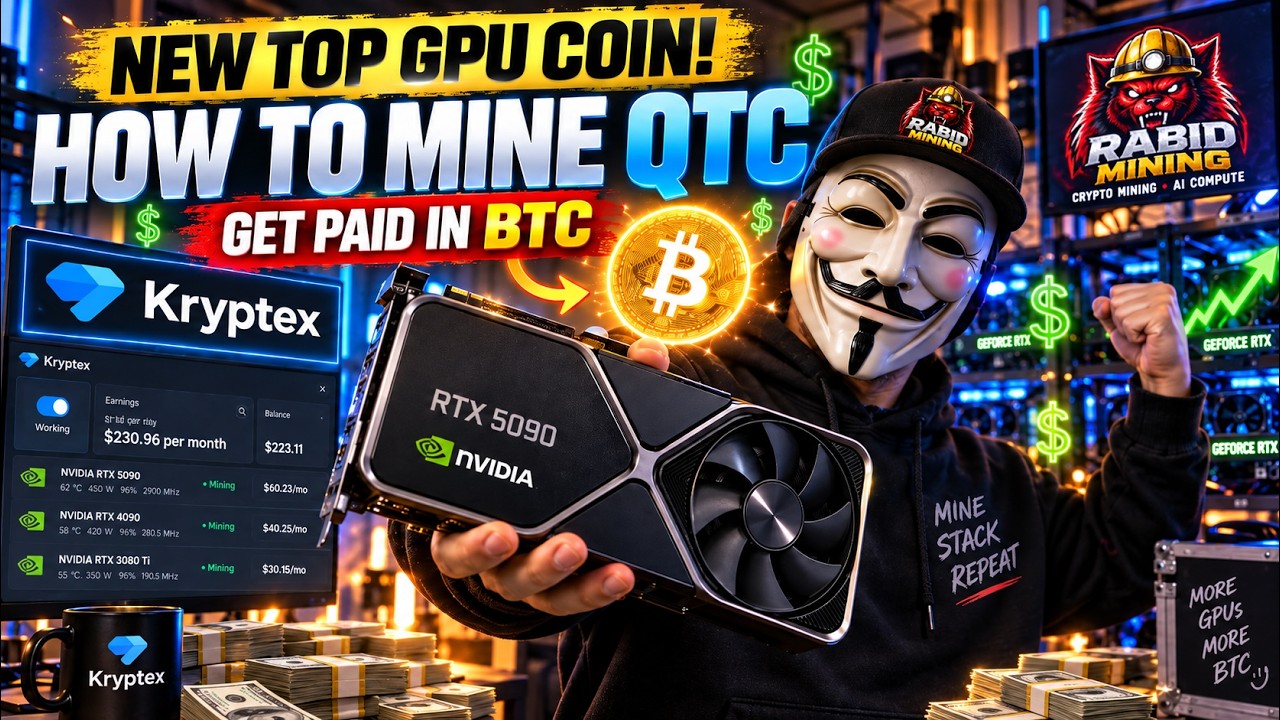 Как майнить Quantus (QTC) &mdash; НОВАЯ монета для GPU + оплата в Bitcoin!