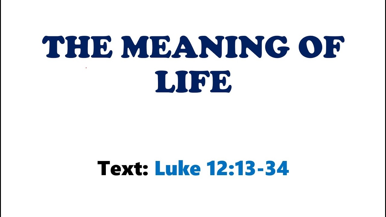 Sunday Service 03 15 2026 The Meaning of Life