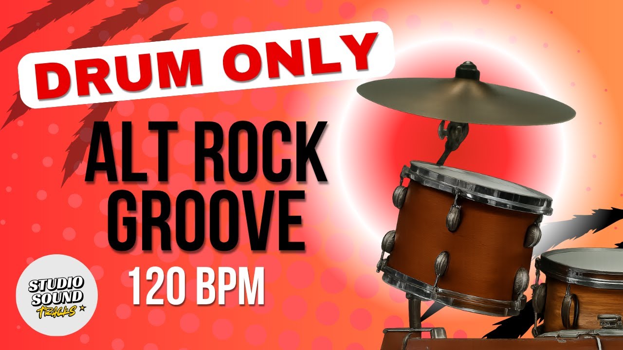 120 BPM | Drum-Only Jam Track – Syncopated Alt Rock Drums for Practice