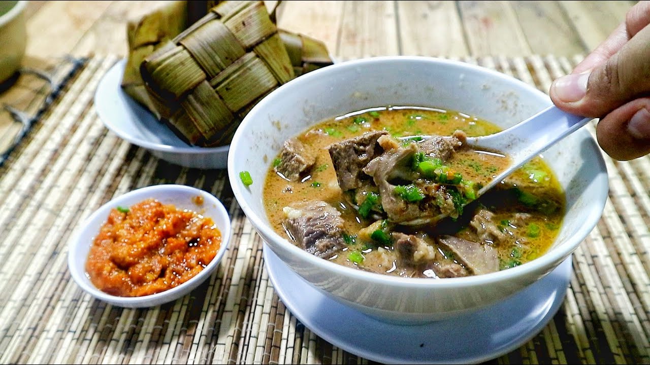 RESEP COTO MAKASSAR TERENAK lengkap dengan resep sambal tauco