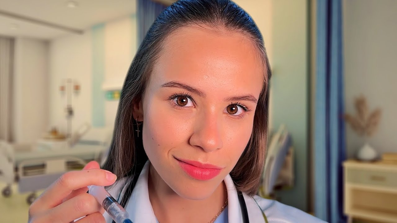 ASMR ASSISTA PARA FICAR COM SONO: Enfermeira da NOITE faz TESTES em VOCÊ