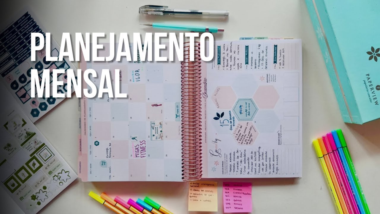 ORGANIZE O MÊS COMIGO EM 7 PASSOS SIMPLES! | Organização, Rotina e Produtividade na Prática 