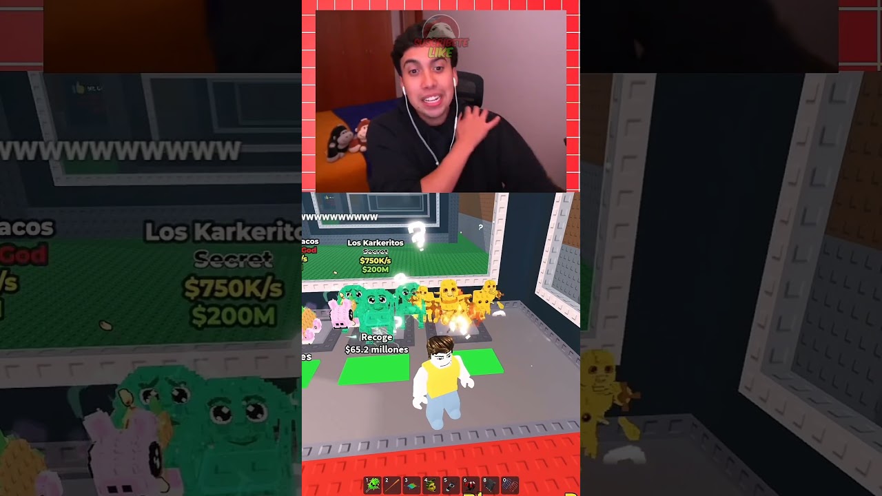 Cuando El SIMIO MAYOR PENSO que ESTABA EN UN EDIT #elabrahaham #robaunbrainrot #roblox