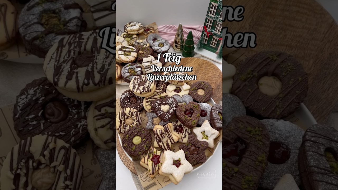 1 Teig - verschiedene Pl&auml;tzchen | Linzerpl&auml;tzchen #weihnachtskekse #weihnachten #weihnachtspl&auml;tzchen