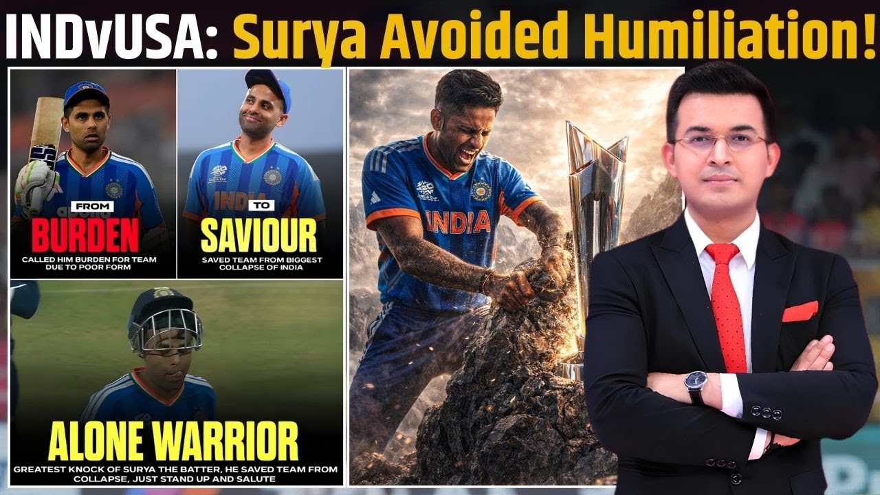 IND vs USA : Suryakumar Yadav's 84 Rescues India From Collapse As Bowlers Secure 29-Run Win Over USA