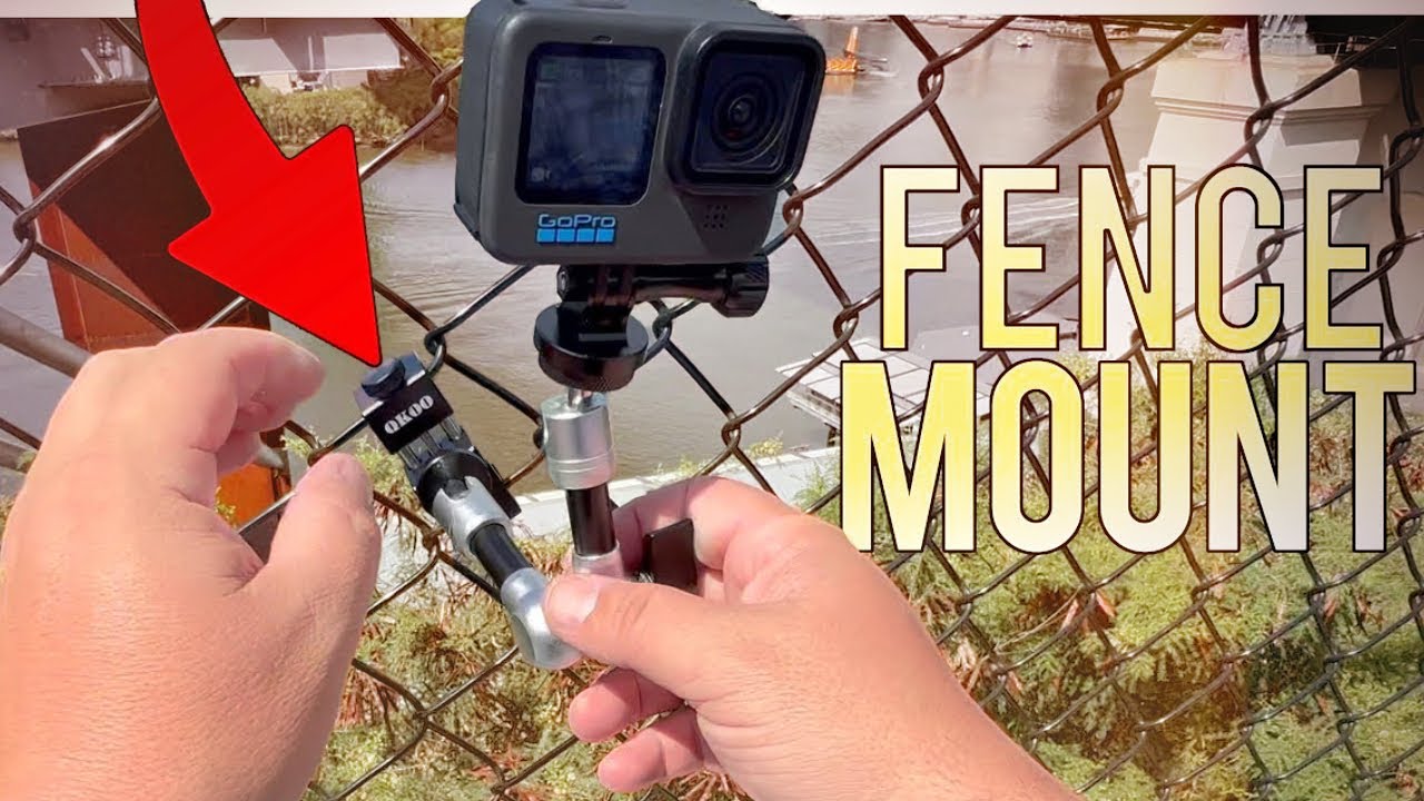 Fence mount for cameras... easier, faster and more secure!
