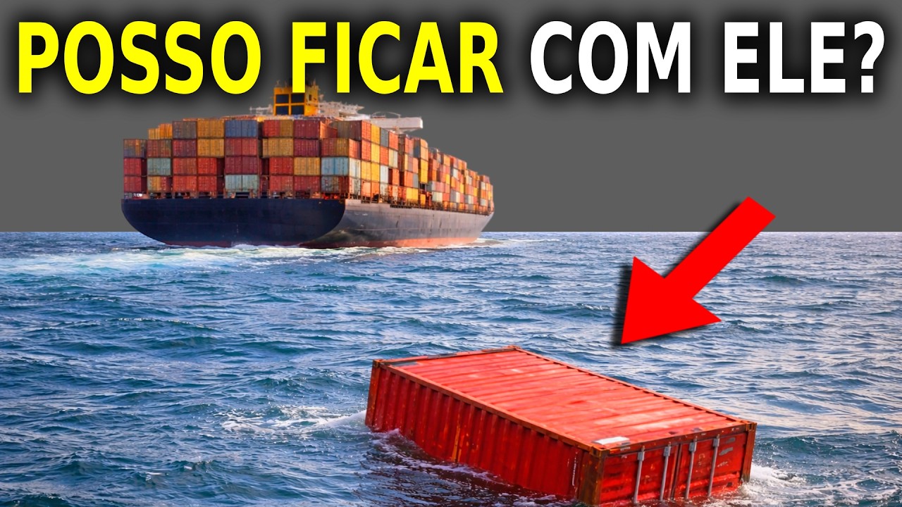 O que acontece com CONTÊINERES que CAEM no Mar? Posso ficar com ele?
