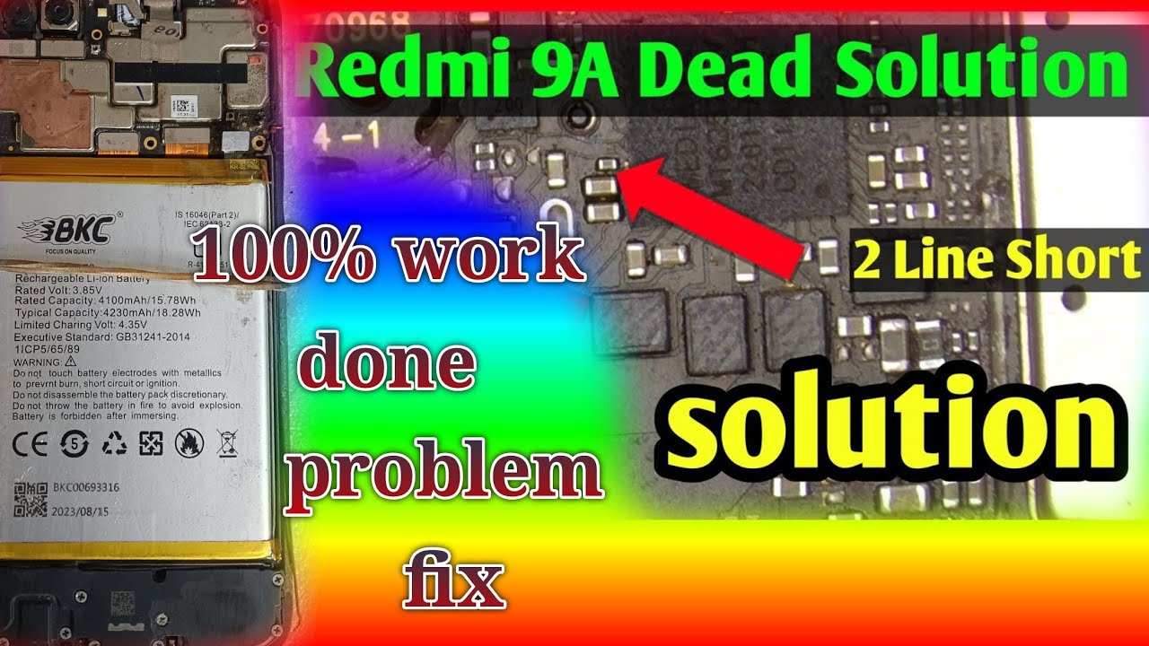 Redmi 9a dead solution with 4 step 100% work done #bodertechnic #divicecare