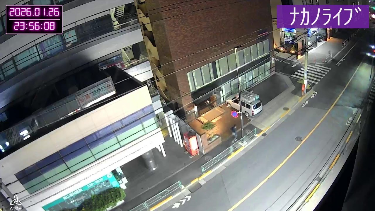 【LIVE】中野区お天気確認ライブ(大久保通り)/眠れない夜に/TOKYO Nakano Okubo Street  LIVE CAM