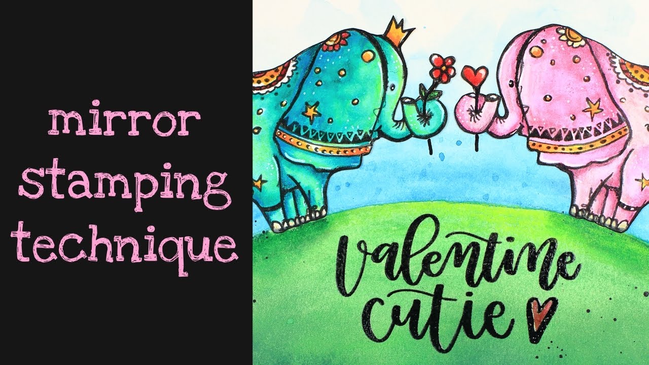 Mirror stamping technique - 2 ways