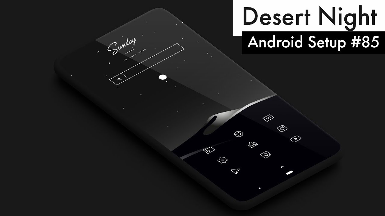 Best Nova Launcher Setup #85 - Desert Night - Minimal Android Setup
