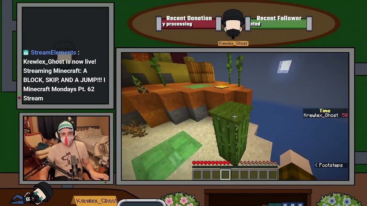 A BLOCK, SKIP, AND A JUMP!!! I Minecraft Mondays Pt. 62 Stream
