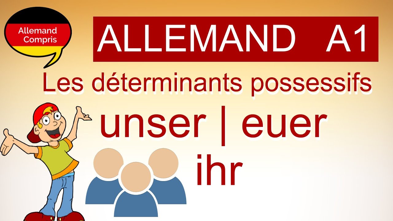🇩🇪  unser, euer, ihr | Les déterminants possessifs en allemand