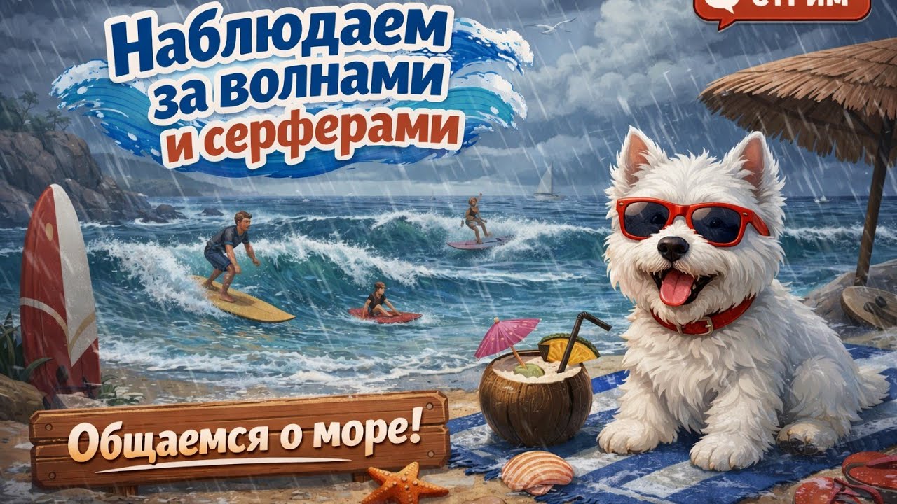 Большие #волны в штормовом #море Наблюдаем, общаемся обсуждаем погоду. Присоединяйся 🌊🌊🌊🌴