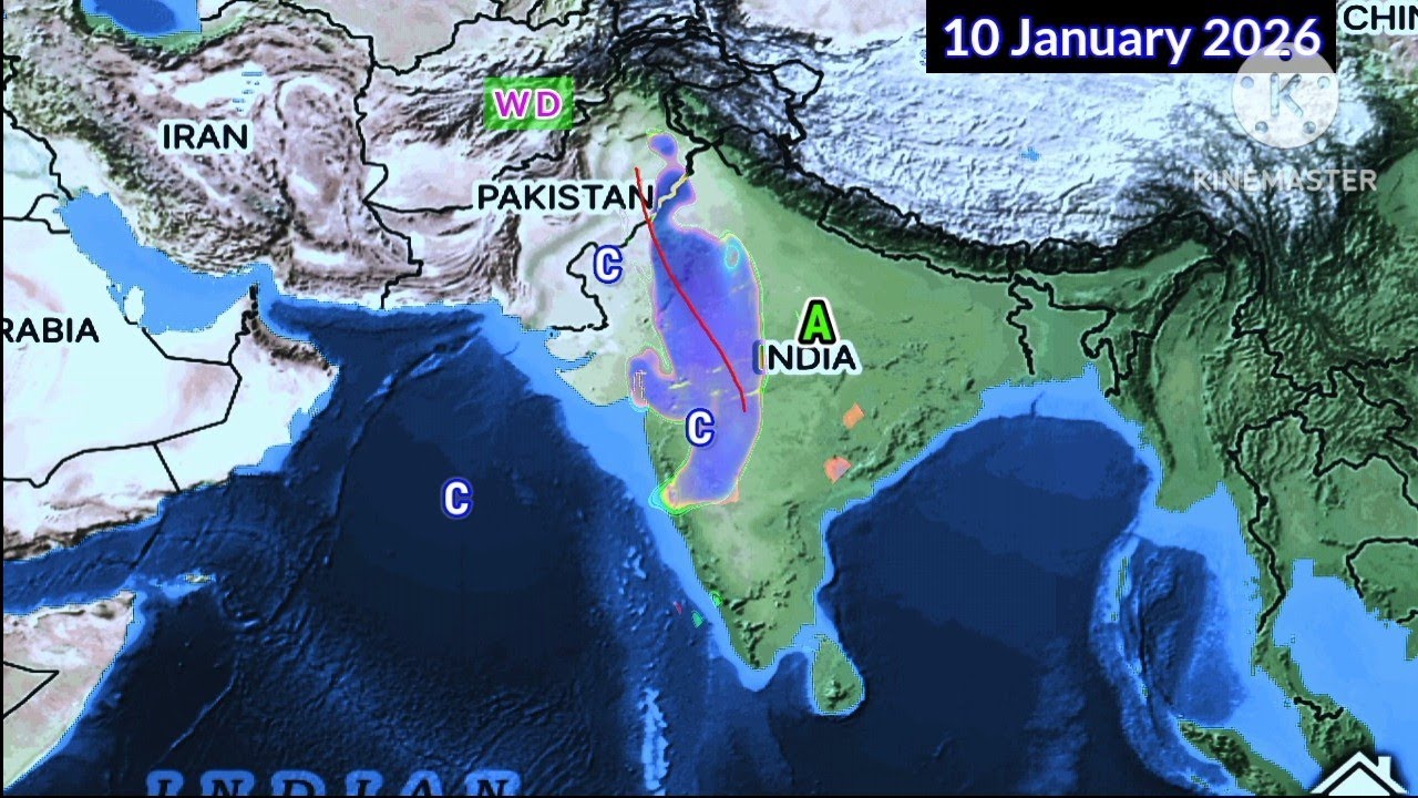 NEXT 25 Days Weather System Map/18 December 2025 Update South Asia Map. 