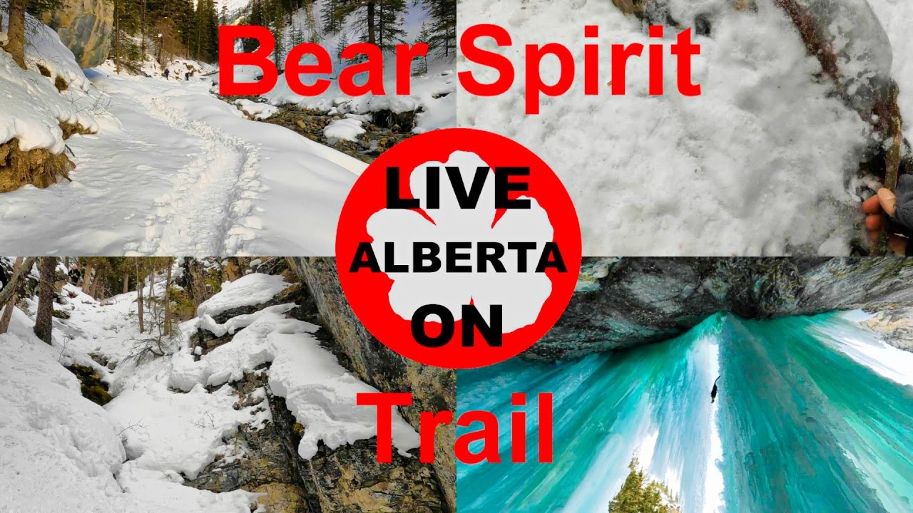 DISCOVERING The Bear Spirit Trail ICE FALLS in Banff #canadianrockies