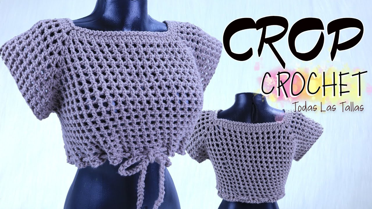 Crop Top a CROCHET Fácil de tejer