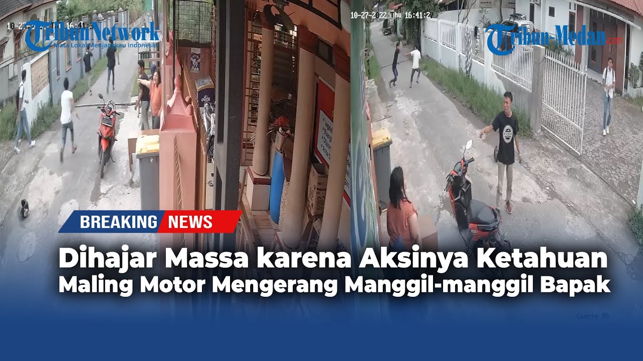 Dihajar Massa karena Aksinya Ketahuan, Maling Motor Mengerang Manggil-manggil Bapak l Breaking News