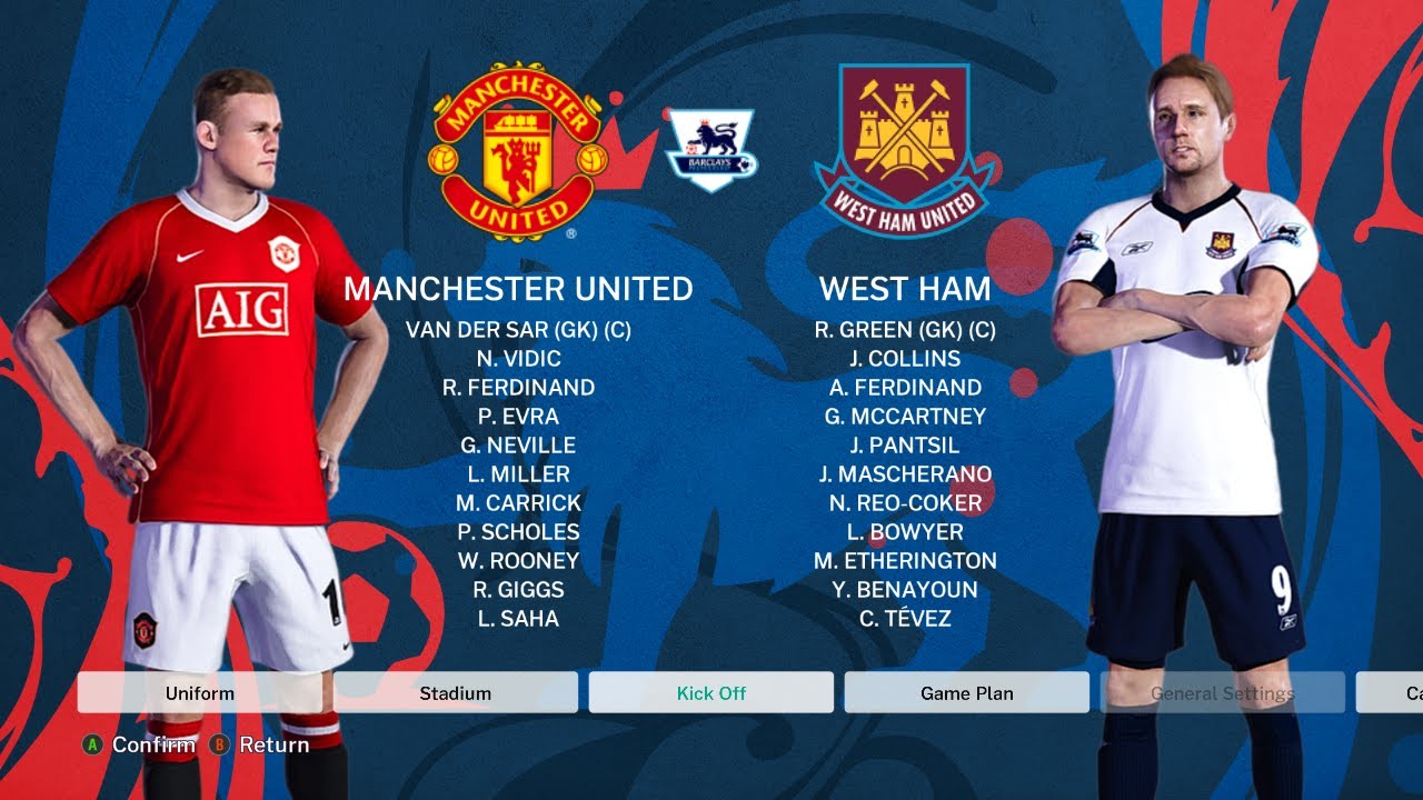 🎮 “PES 2021 Patch 2006 |  - Manchester united vs WestHam United Classic Match Gameplay”