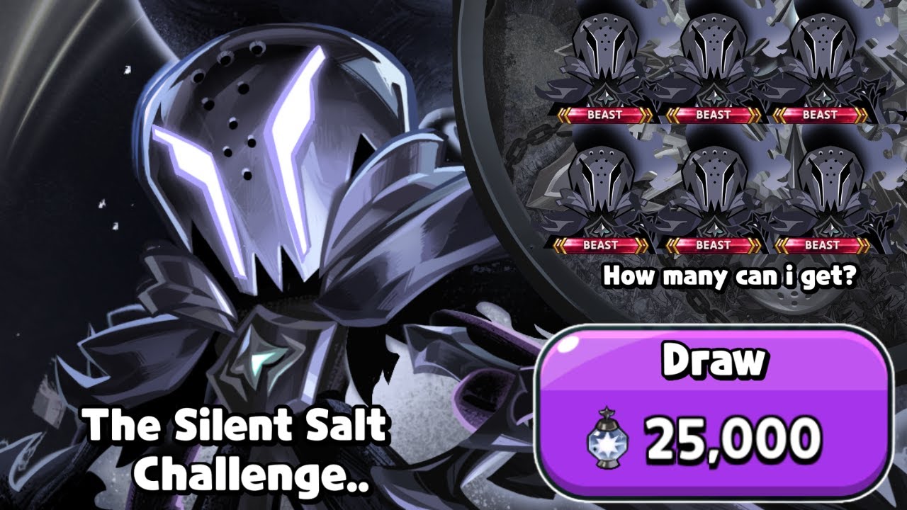 The SILENT SALT CHALLENGE! How many can i get?