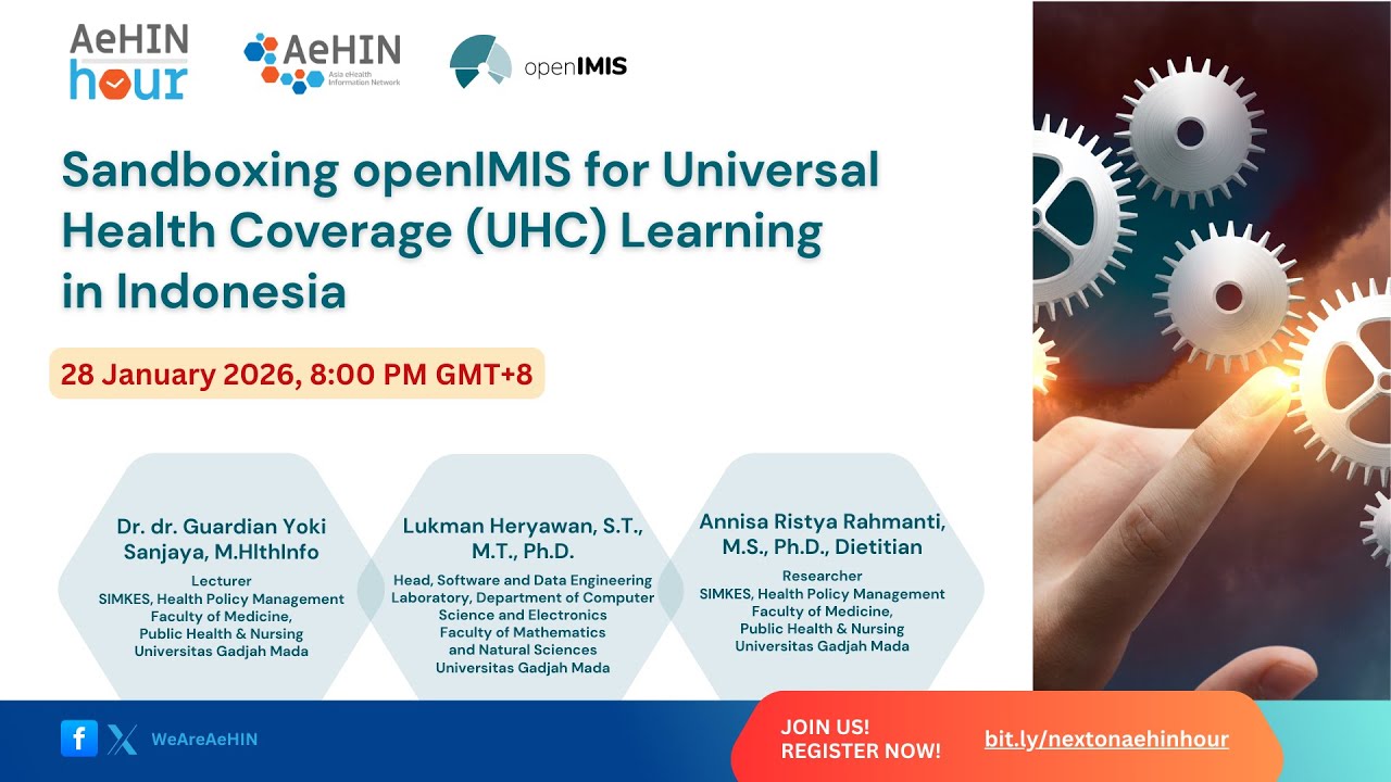 AeHIN-openIMIS webinar: Sandboxing openIMIS for UHC Learning in Indonesia