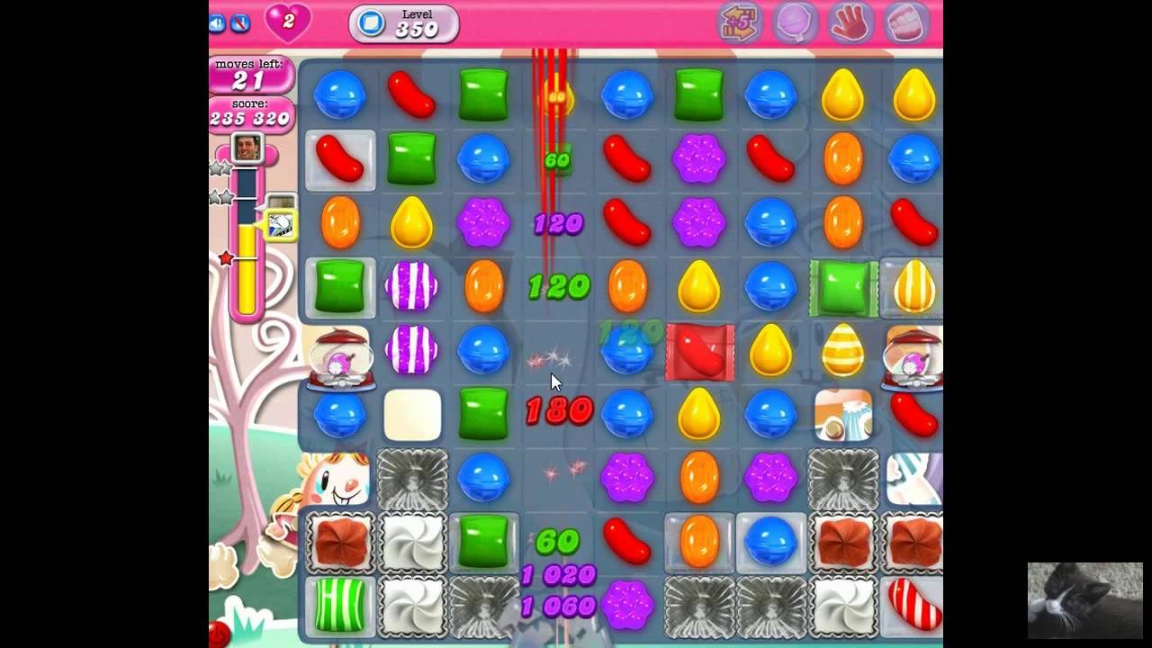 Candy Crush Level 350 second time