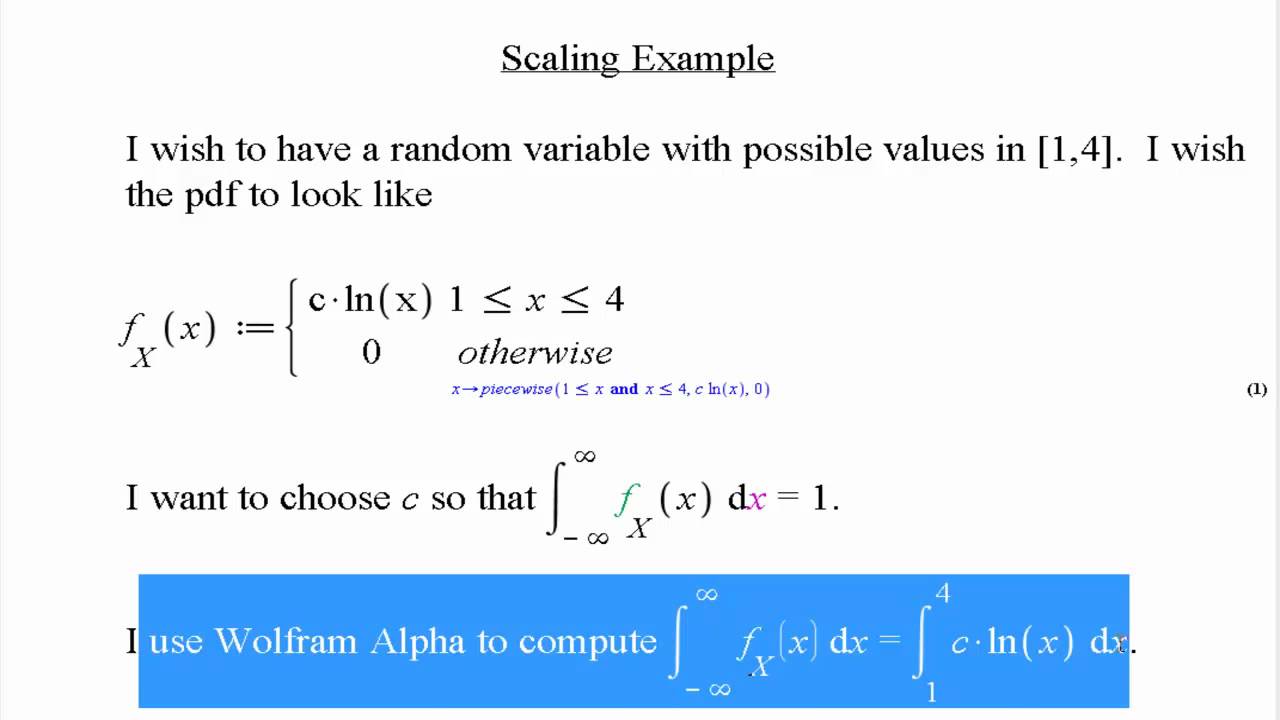 A Scaling Example