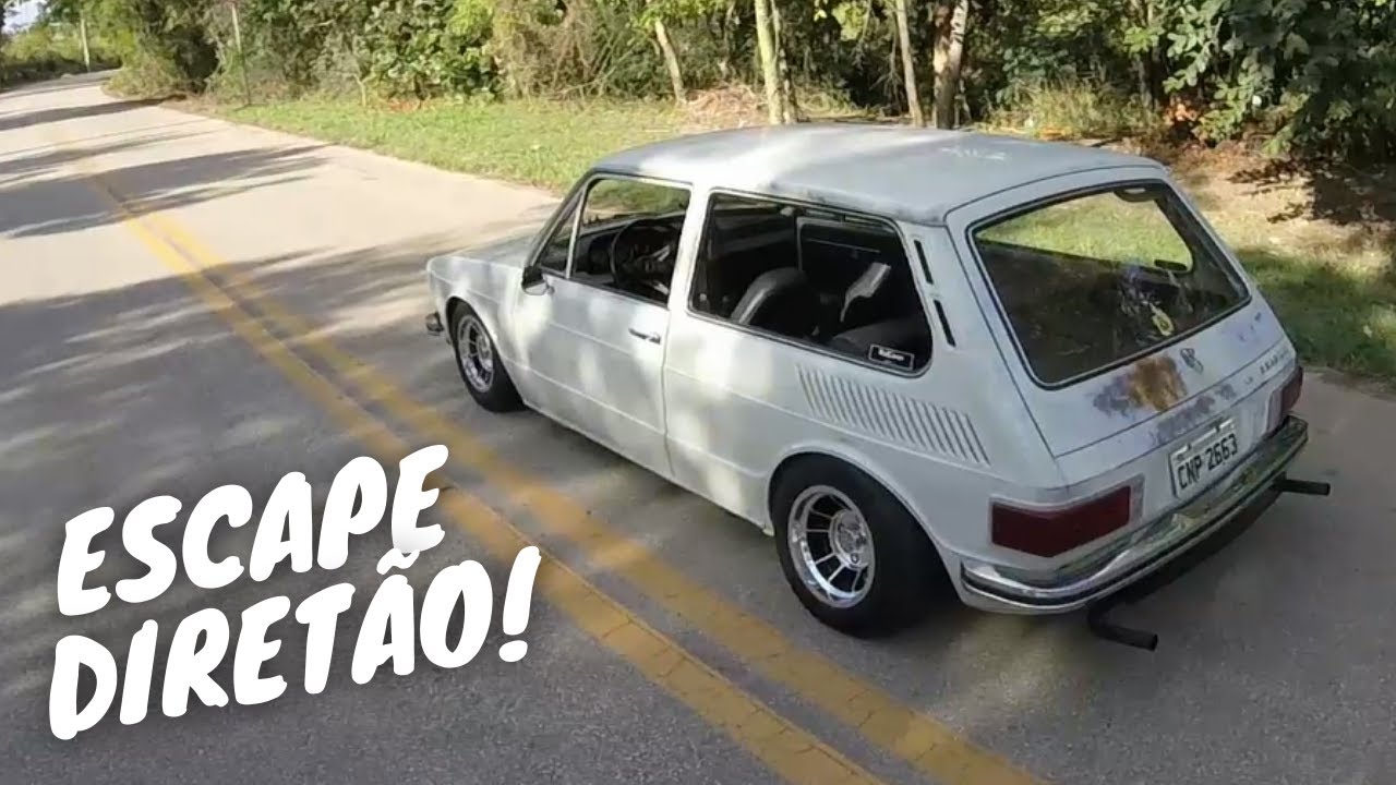 VW BRASILIA 1600 COM ESCAPE 4X2! ROLÊ EM PRIMEIRA PESSOA!