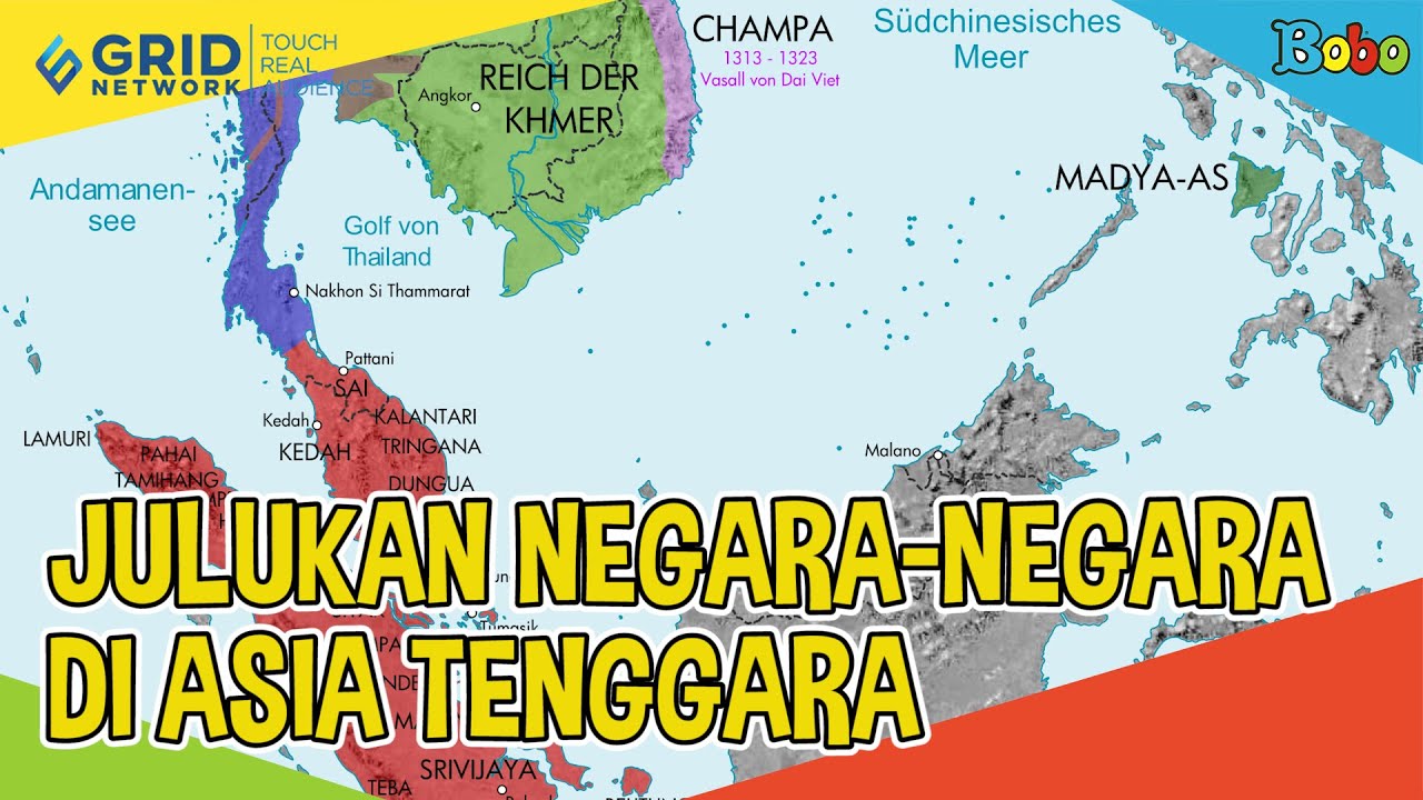 Fakta Menarik - Asal-Usul Nama Julukan Negara di Asia Tenggara