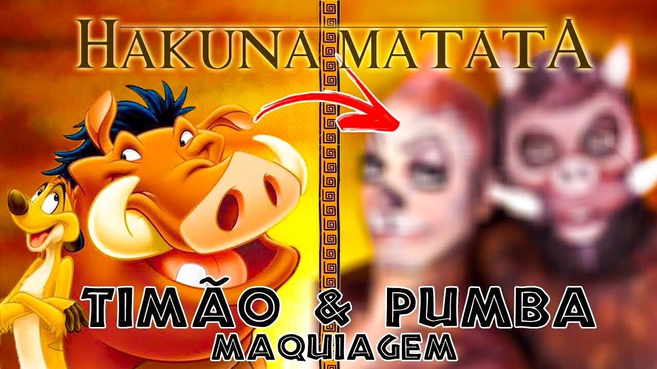 TIMÃO E PUMBA MAKEUP- ESPECIAL REI LEÃO 🦁 EP2| Victor Nogueira