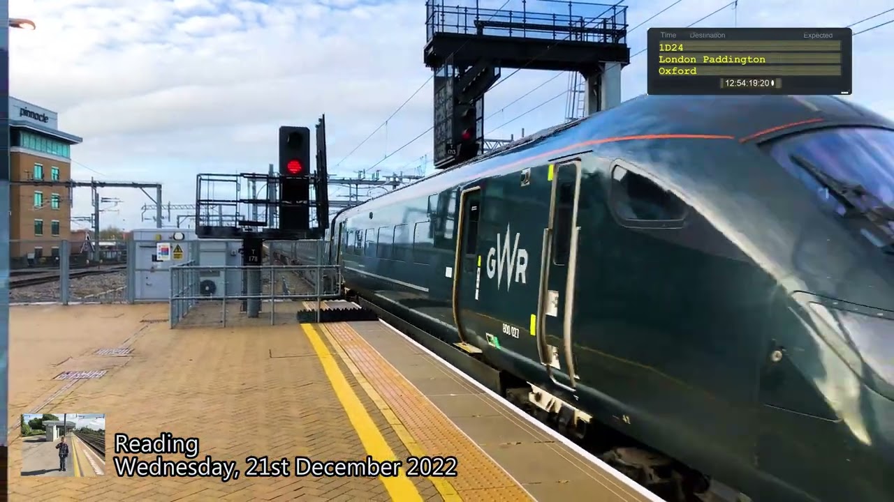 Trains at Reading 211222 Part 3 4K
