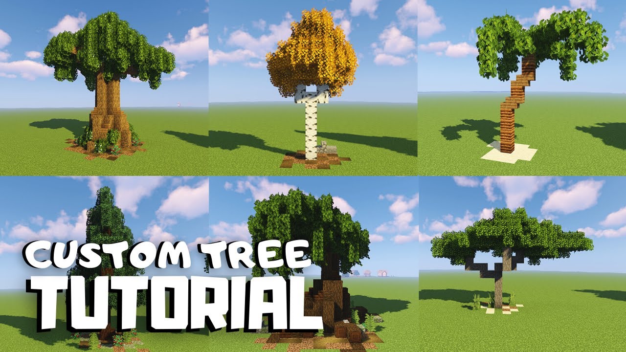 Minecraft: как построить собственные деревья (урок)