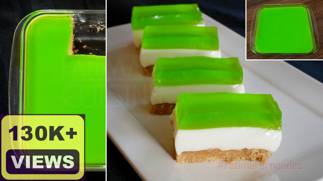 Condensed Milk and Biscuit Dessert | Layered Jelly Desert | Easy Dessert Recipes