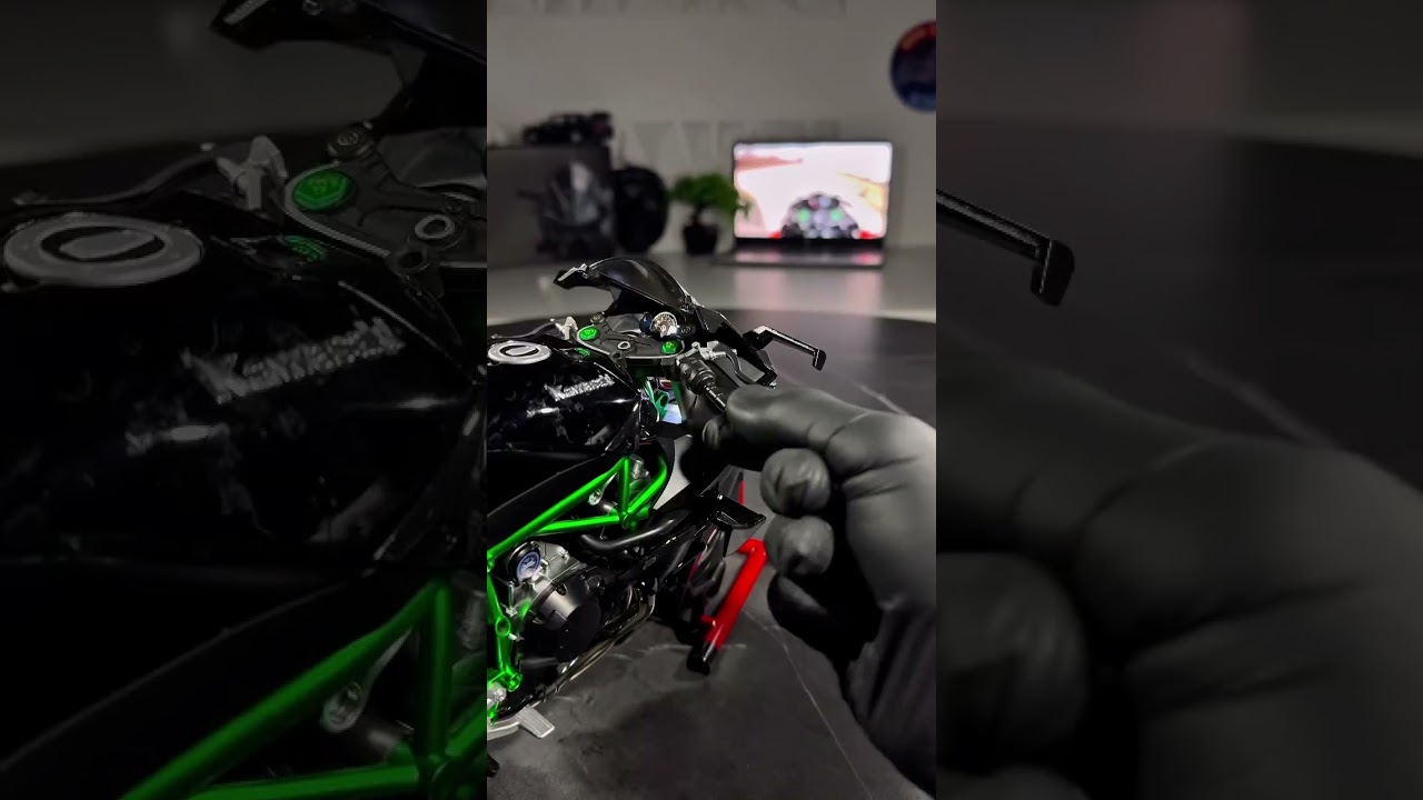 Super Model Kawasaki Ninja H2R😈💚#kawasaki #ninja