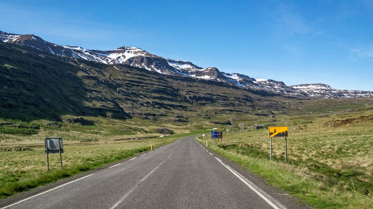 Iceland Scenic Drive 4K | Seyðisfjörður to Hengifoss, The Red-Layered Waterfall