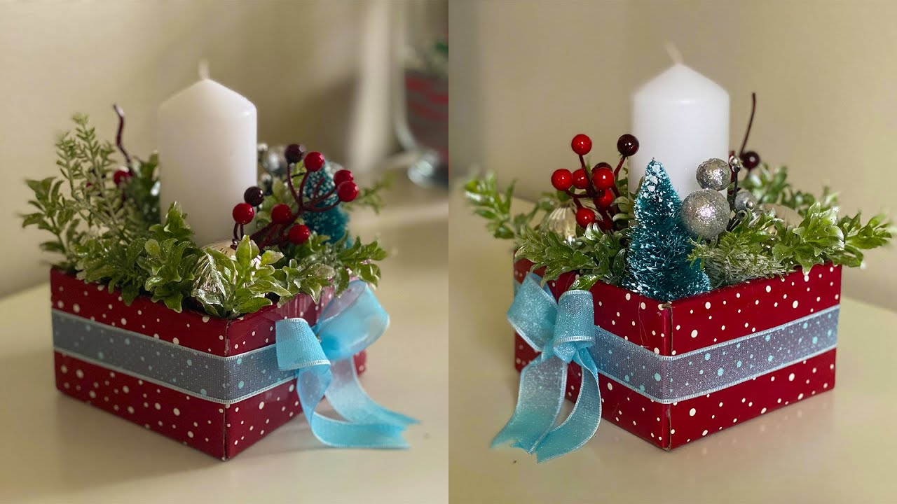 How to Make a Christmas Gift Box Decoration | DIY Christmas Decoration