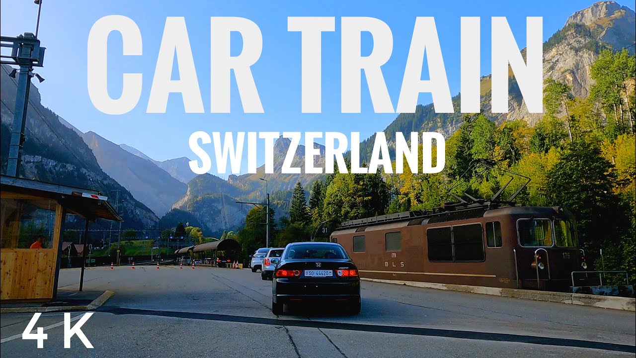 Switzerland Car Train! Lötschberg Car Train | Kandersteg to Goppenstein