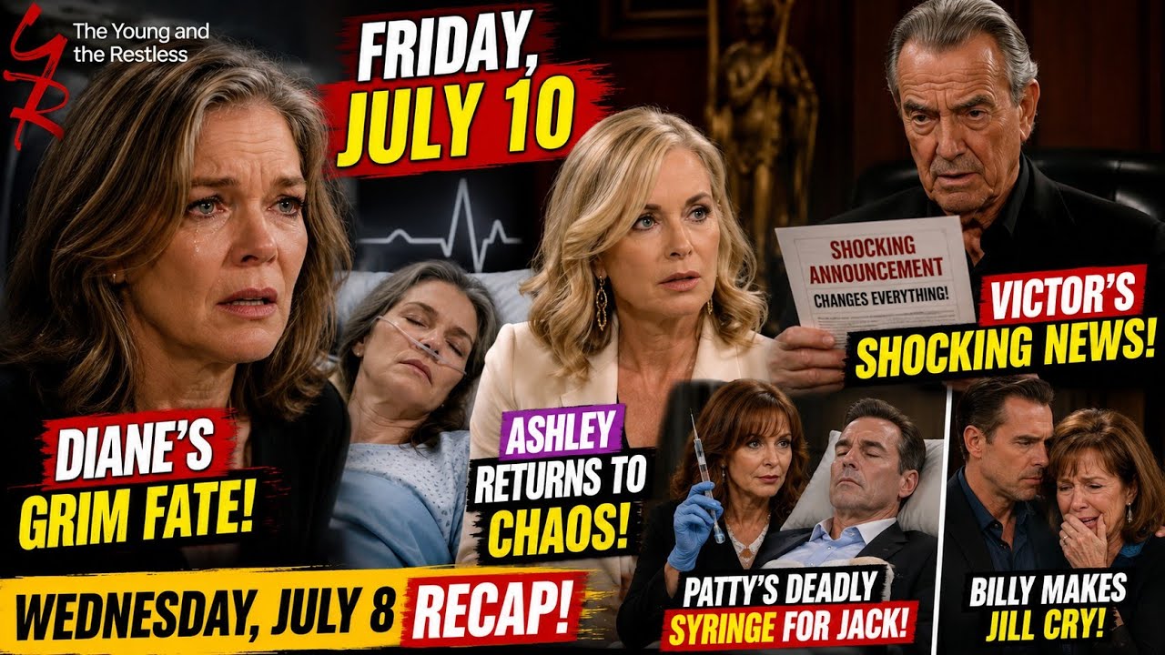 The Young and the Restless Spoilers July 10 Diane&rsquo;s Grim Fate, Ashley Returns Victor&rsquo;s Shocking News