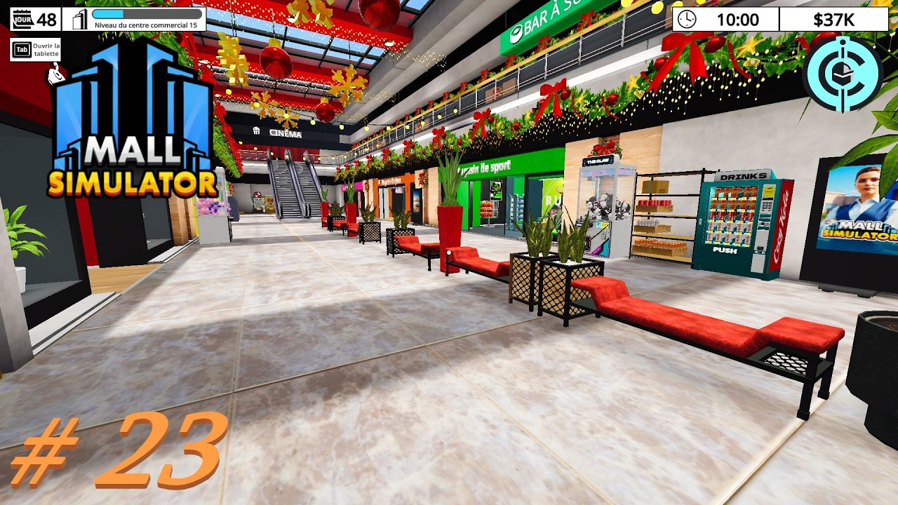 mall simulator #23: Magasin de sport: Arrivée des skis et snowboards, ça avance.