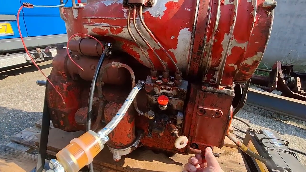Güldner 3l79 motor  met lijnpomp. ,  Guldner 3l79. G40s  motor   mit reihen einspritzpumpe