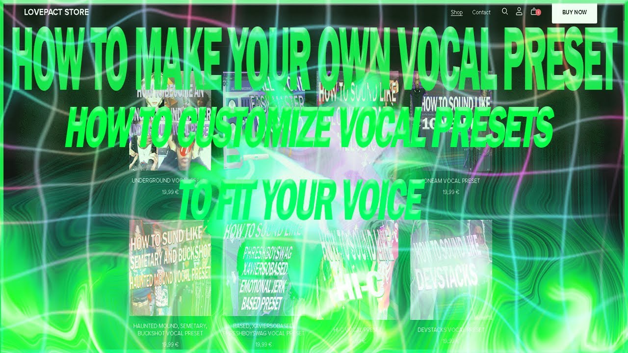 HOW TO MAKE YOUR OWN VOCAL PRESET / ADUST VOCAL PRESETS TO YOUR VOICE