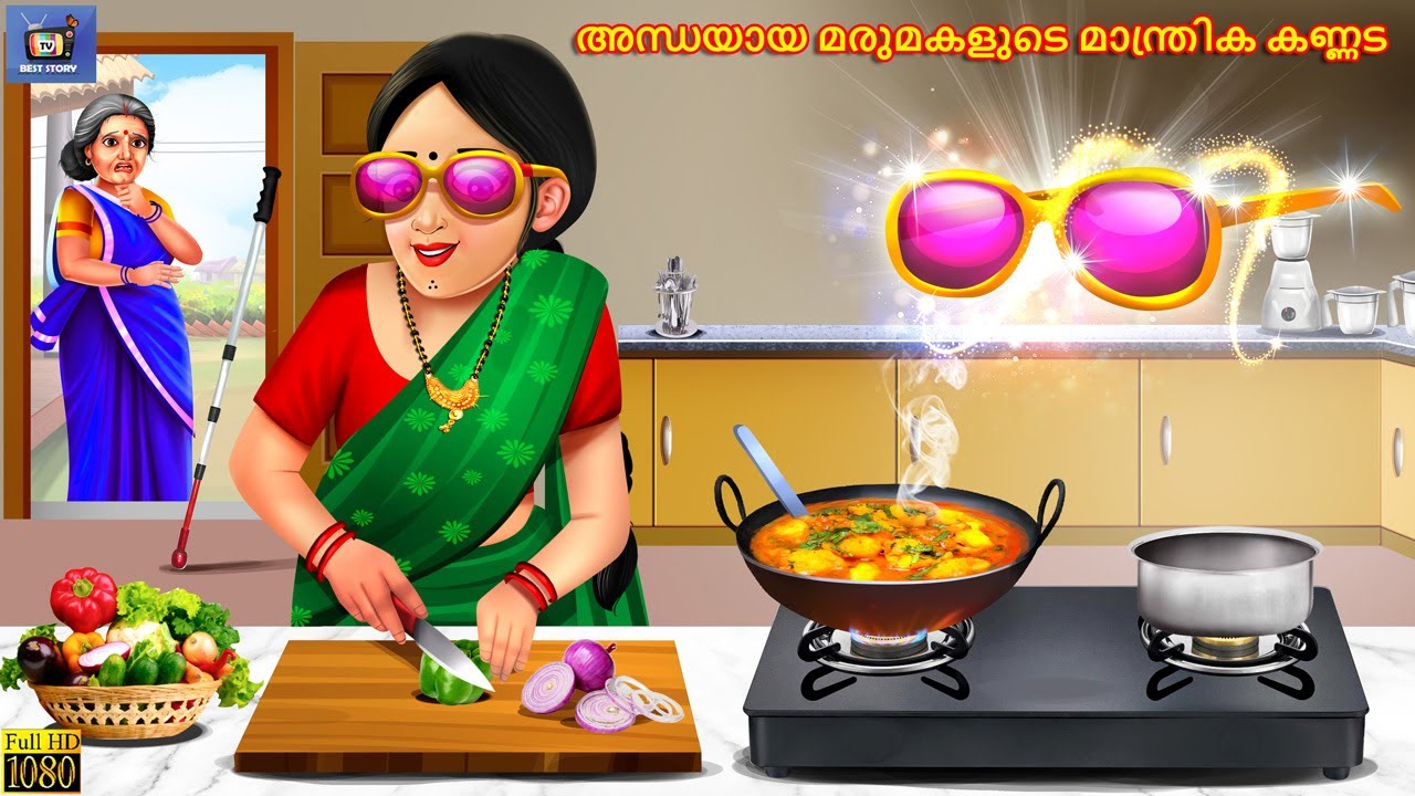 Andhayaaya marumakalude maanthrika kannada | Malayalam Moral Stories | Bedtime Story | Malayalam