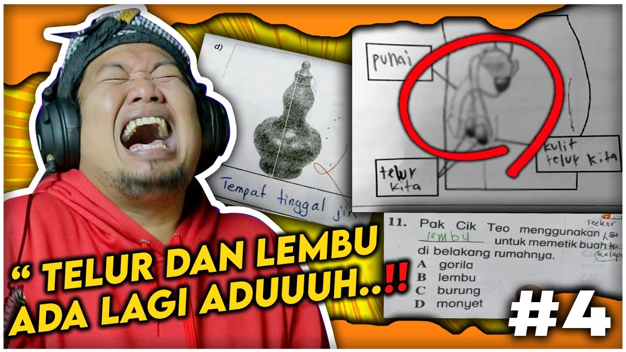 MAKIN TERRRRUUU 🤣 ❗️ 40 Jawapan Budak Sekolah Yang Lawak Di Malaysia [ part 4 ] | REACTION