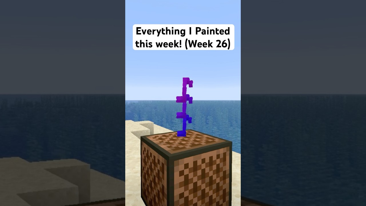 Everything I HAND PAINTED this week for my Minecraft texture pack! (Week 26)
