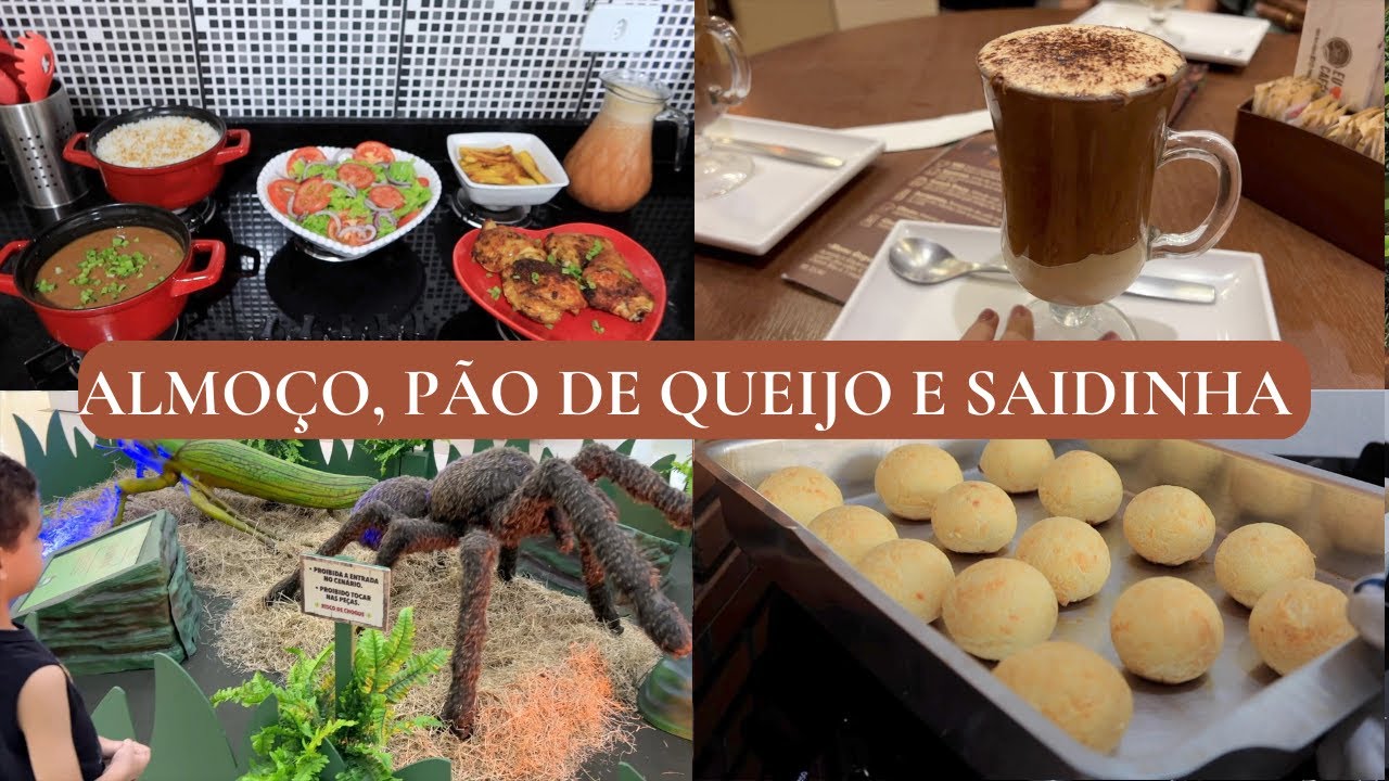 ALMOÇO DO DIA A DIA, FIZ PÃO DE QUEIJO, FOMOS VER OS INSETOS ENORMES + ELE ESTÁ ENGATINHANDO