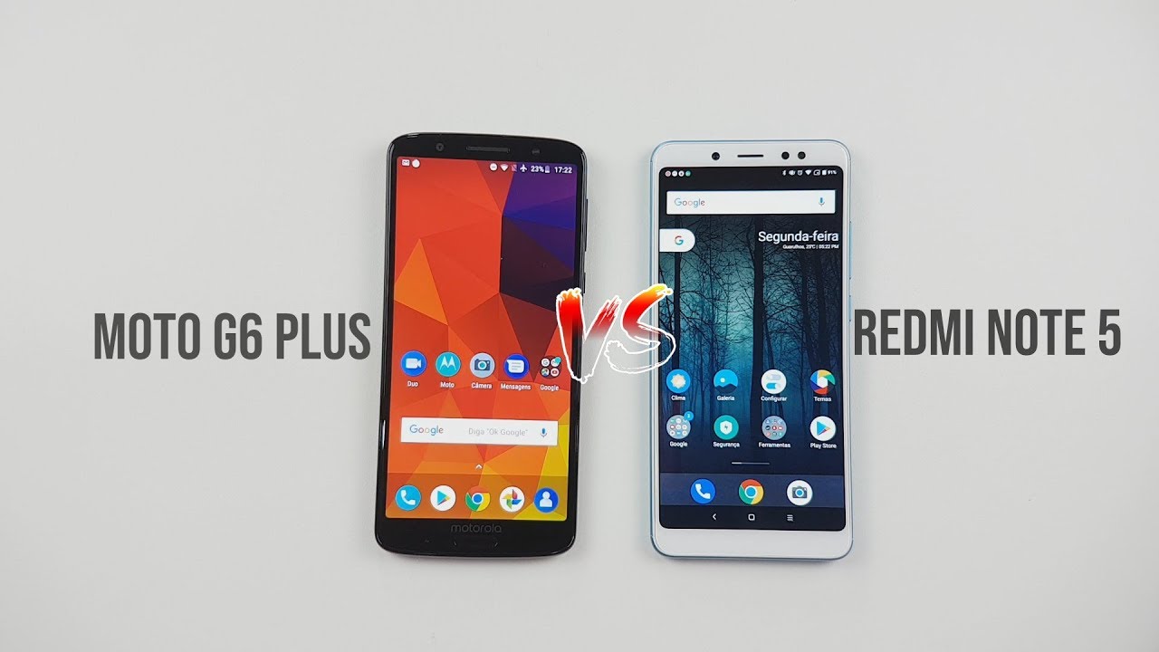 MOTO G6 PLUS VS REDMI NOTE 5, QUAL VALE MAIS A PENA?
