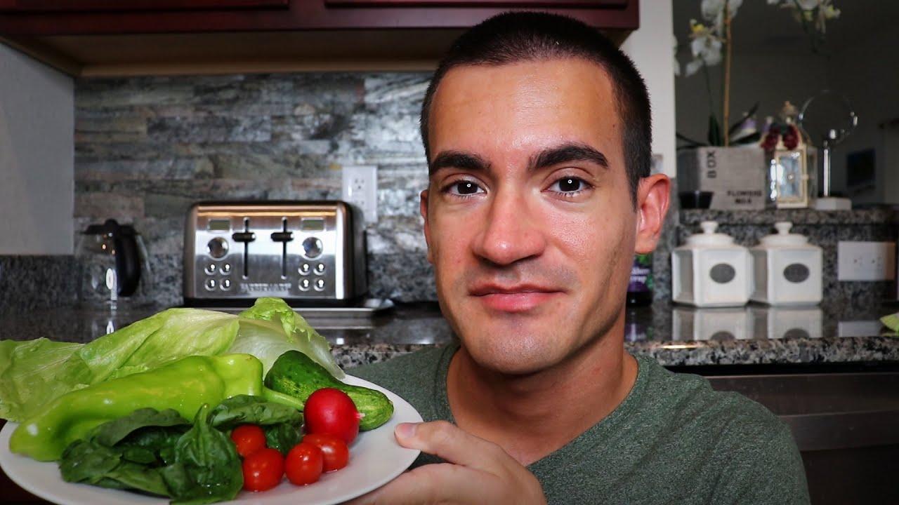 Crispy Vegetables Food Eating (ASMR Mukbang)