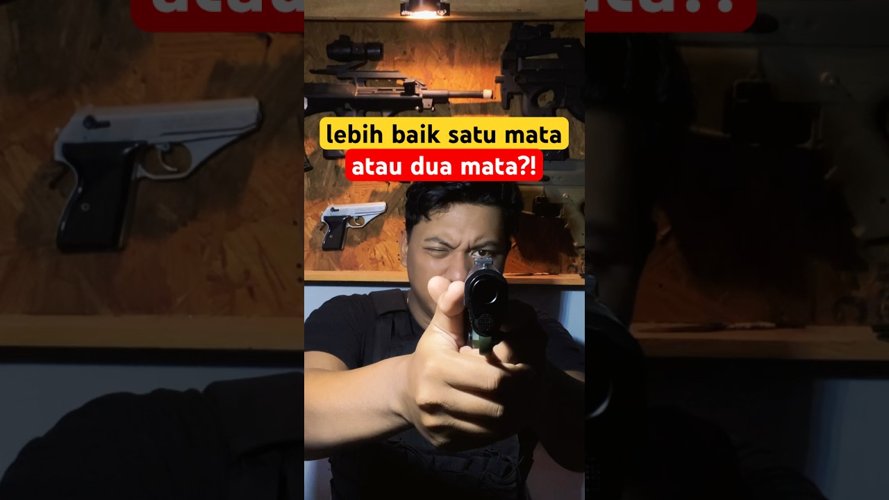 lebih baik mana membidik menggunakan satu mata atau dua mata?!🤔🤯🔥